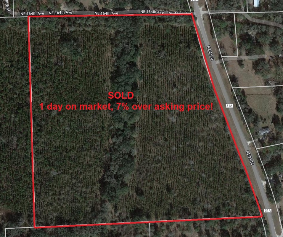 SOLD! 30+ Acres N. Gainesville