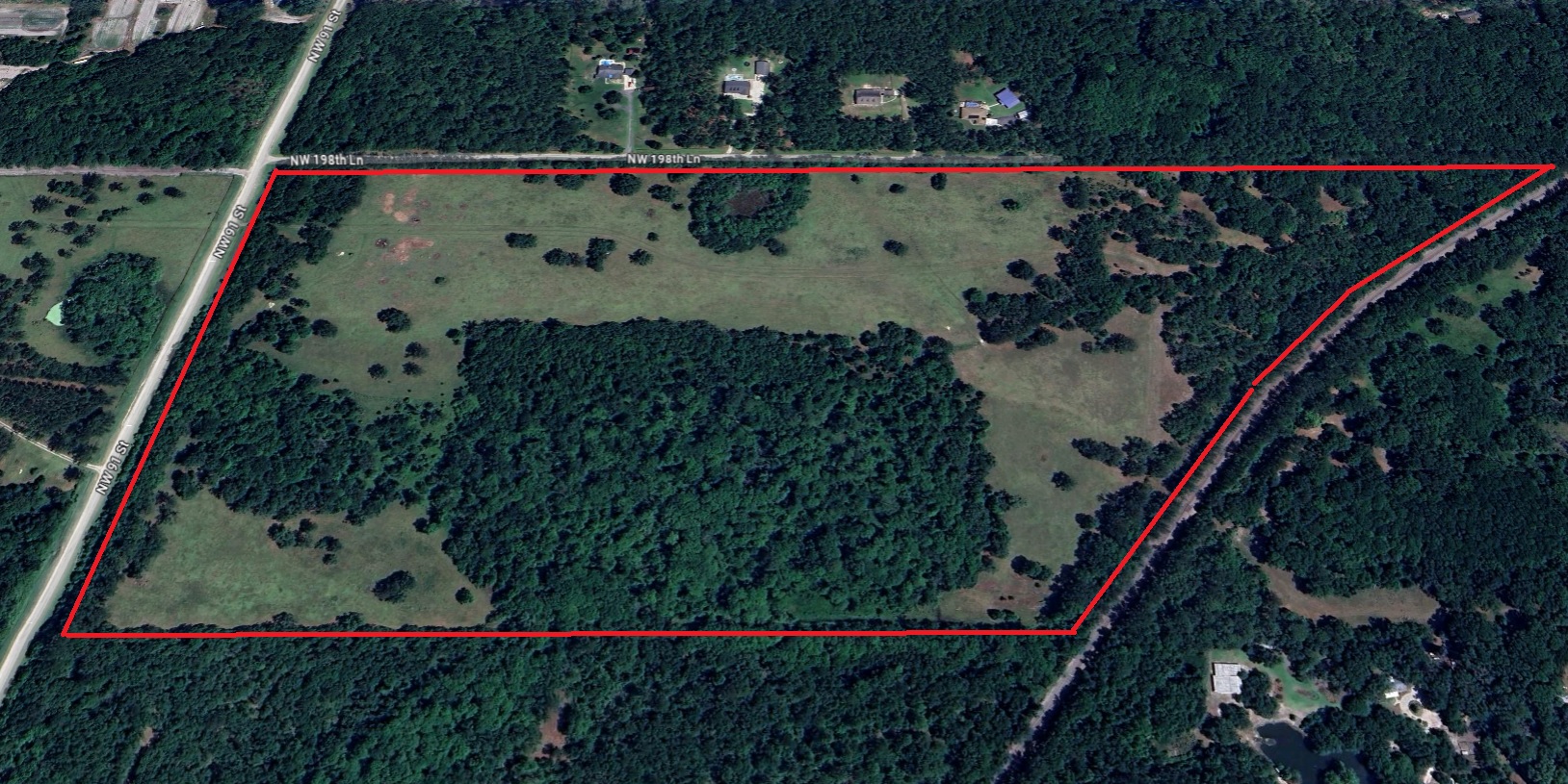 76-Acres Alachua, Florida: Blend of Pasture and Woodland